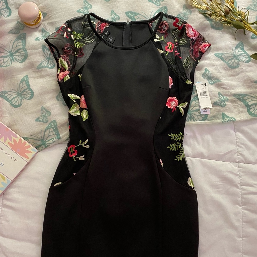 Flowery Black BCX Dress